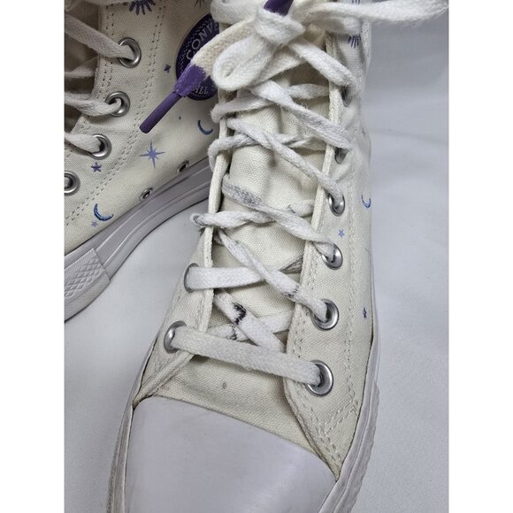 Converse Chuck Taylor All Star Lift Timeless White Embroidery High Platform Sz 7 - Picture 14 of 16